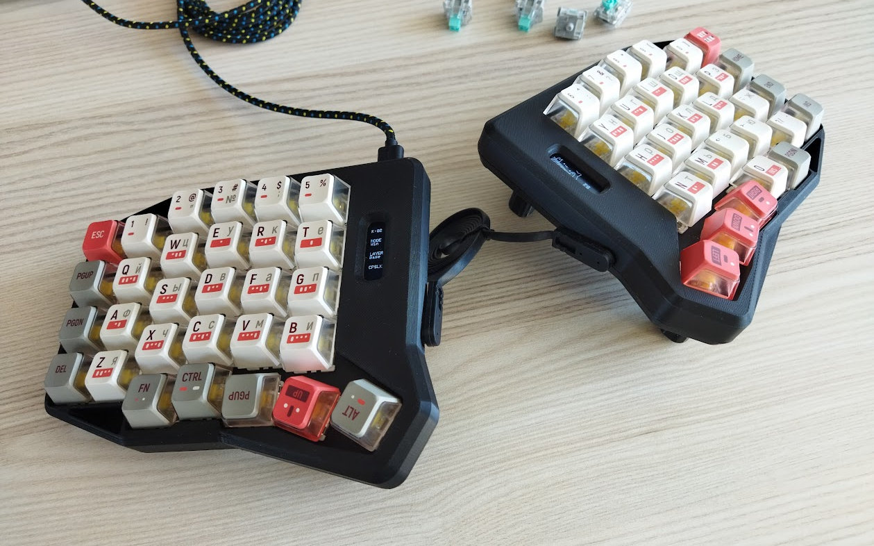 Pic: My Keytok Morse caps with Cyrillic sublegends seemed the obvious choice