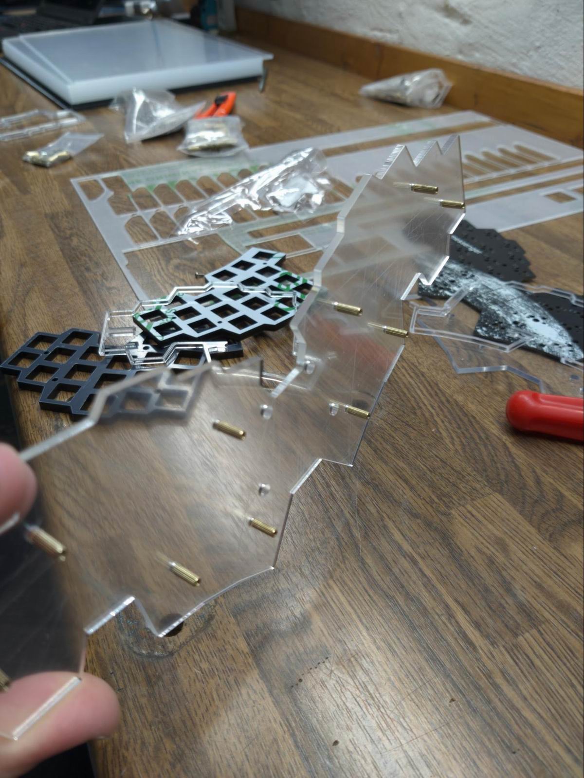 Pic: Splaytoraid parts in the workshop