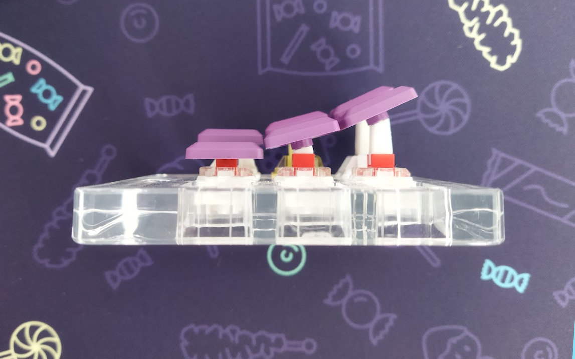 Tilters with normal MX vs medium switches Pic: Tilters with normal MX vs medium switches