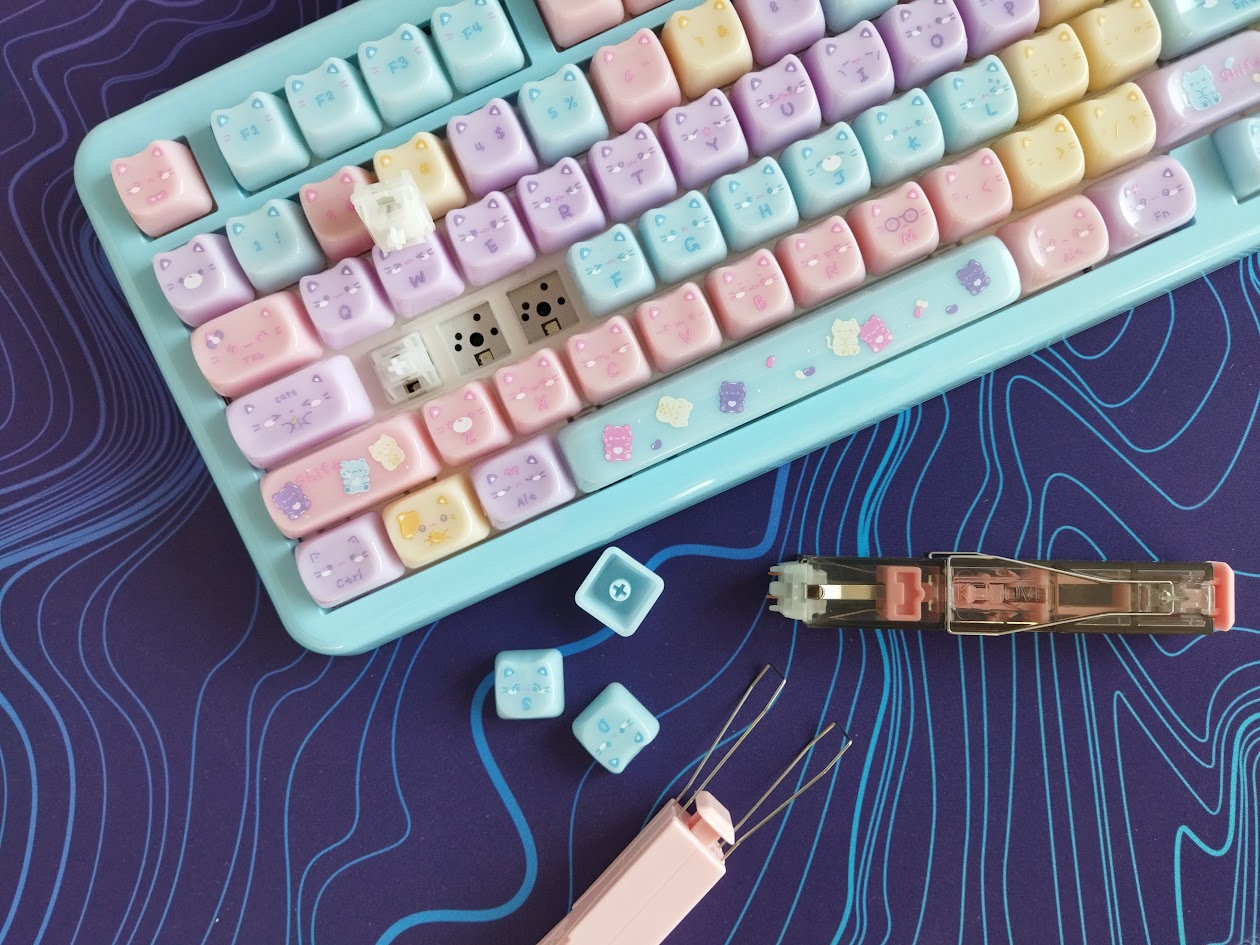 Pic: Flex cuts, MX switches, no problem.